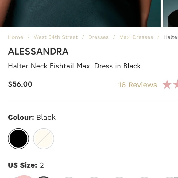 Oh Polly Alessandra halter neck fishtail maxi dress - Picture 7 of 8